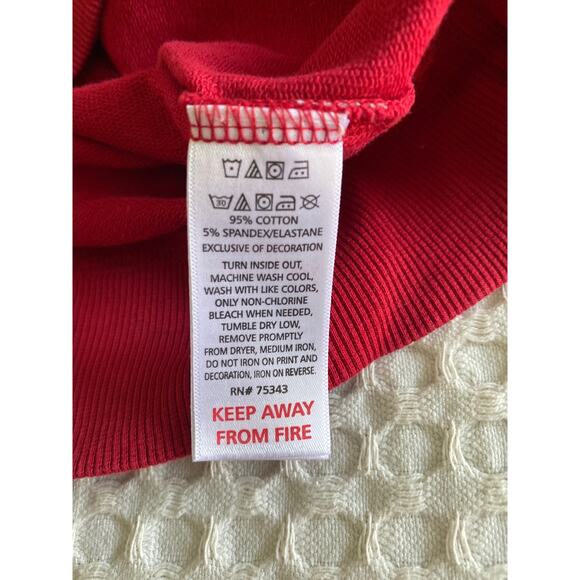 Kids Tommy Bahama Red 1/4 Zip Sweatshirt Sz L 10-12 - Picture 6 of 7